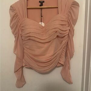 Express body contour Ruched Blouse